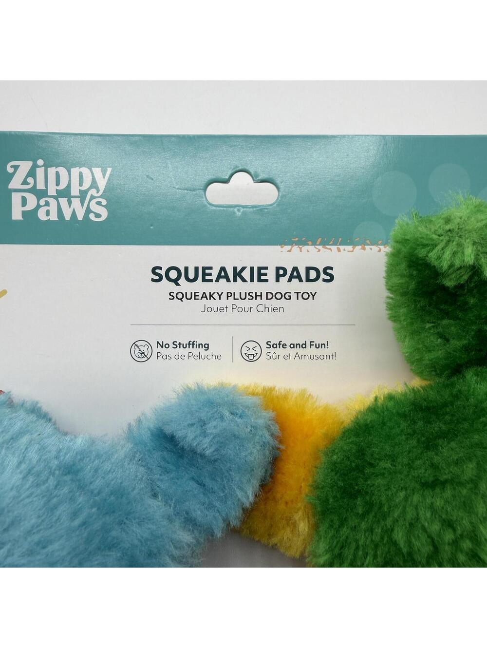 ZippyPaws Squeakie Pads 2 Pack Hippo and Alligator Squeaky Dog Toys Zippy Paws - Picture 6 of 6